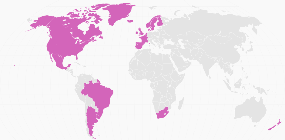 Mapa De Los Países Donde El Matrimonio Gay Es Legal