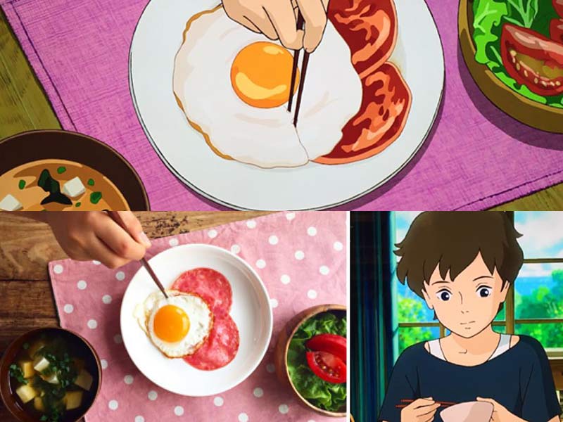 Esta fotógrafa preparó los deliciosos platillos del anime japonés