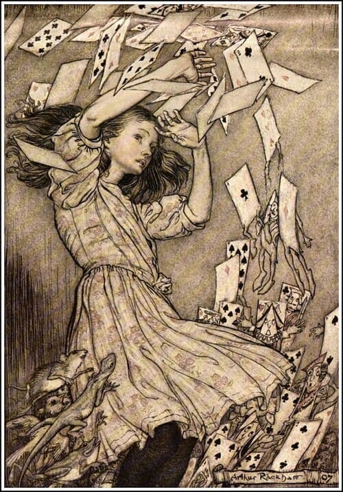Ilustración de Arthur Rackham para 'Alicia en el país de las maravillas' (1905)