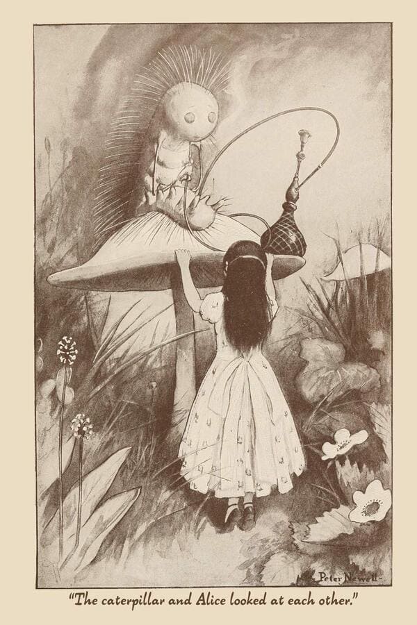 Ilustración de Peter Newell para 'Alicia en el país de las maravillas' (1901)