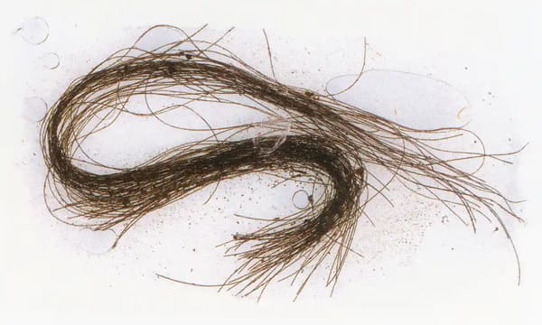 Mechones de cabello humano extraídos del yacimiento funerario de la cueva de Es Carritx, en Menorca. Imagen: ASOME-Universitat Autònoma de Barcelona/PA