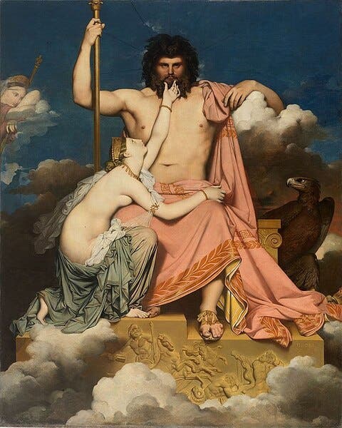 'Júpiter y Tetis', Jean Auguste Dominique Ingres (1811)