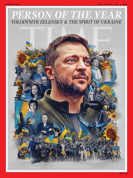 Volodímir Zelenski y el espíritu de Ucrania, la persona del año según la revista TIME