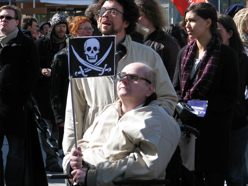 El Partido Pirata de Suecia cerca del Parlamento Europeo