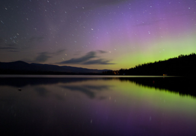 imagen de aurora boreal fotografiada en agosto de 2011