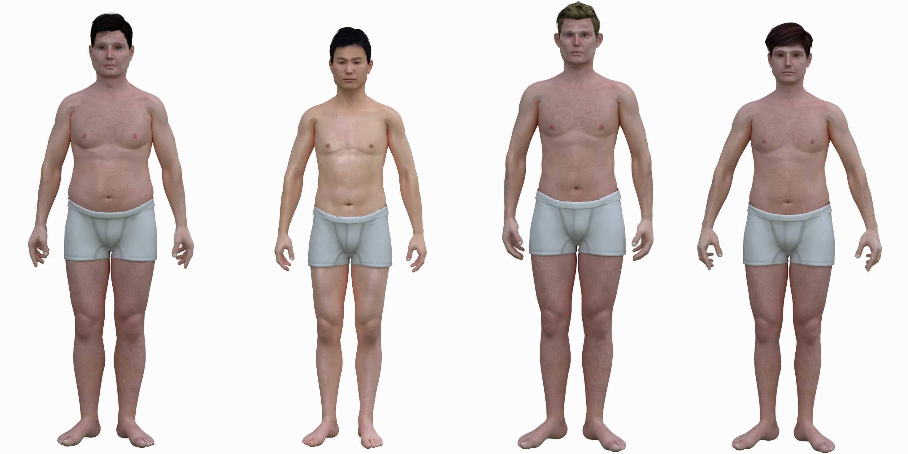 Какая часть тела увеличивается. Нормальная мужская фигура. Человек среднего телосложения. Мужчины разной комплекции. Человек средней комплекции.