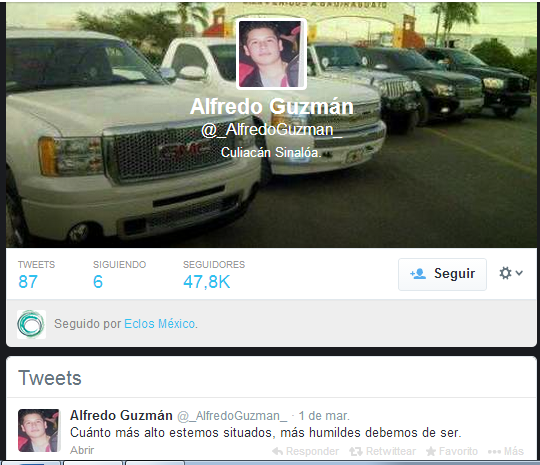 Las estrafalarias cuentas de Twitter de los hijos del Chapo Guzman