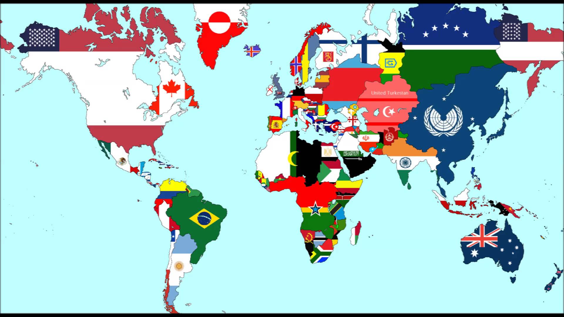 Ни одна страна в мире. Карта будущего. Политическая карта будущего.