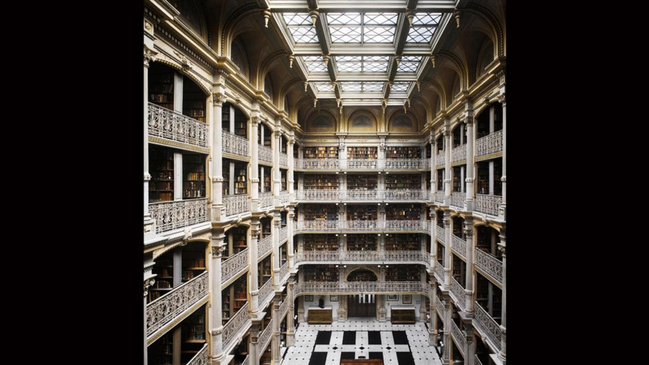 George Peabody Library at Johns Hopkins University in Baltimore