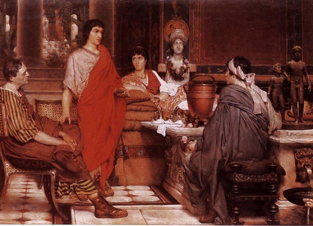 Catulo y Lesbia, de Sir Lawrence Alma-Tadema