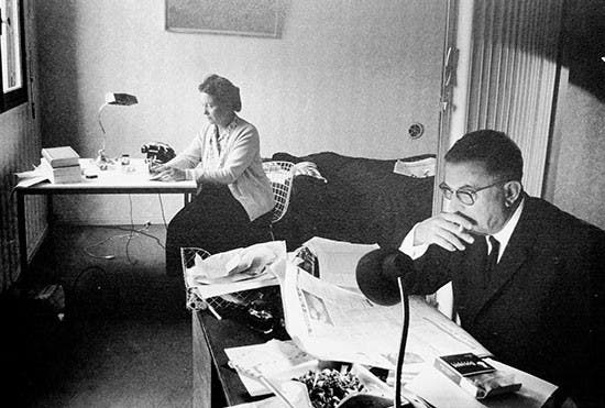 Simone de Bauvoir y Jean-Paul Sartre, 1965